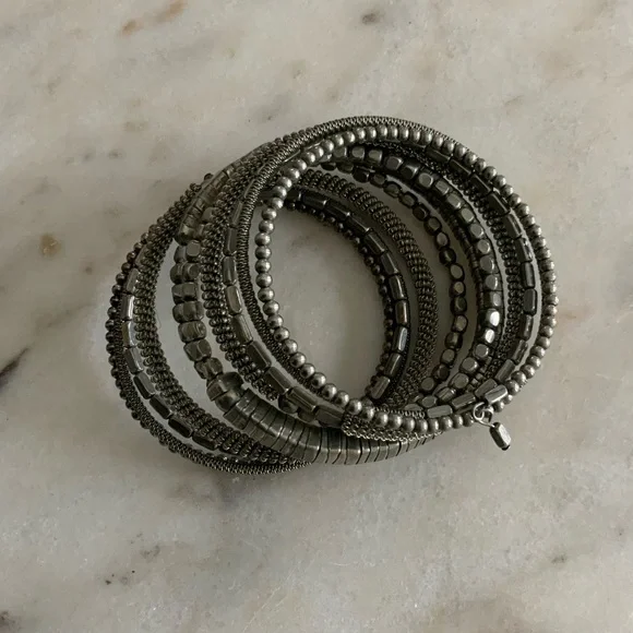 Silver Coil Bracelet - Picture 5 of 7